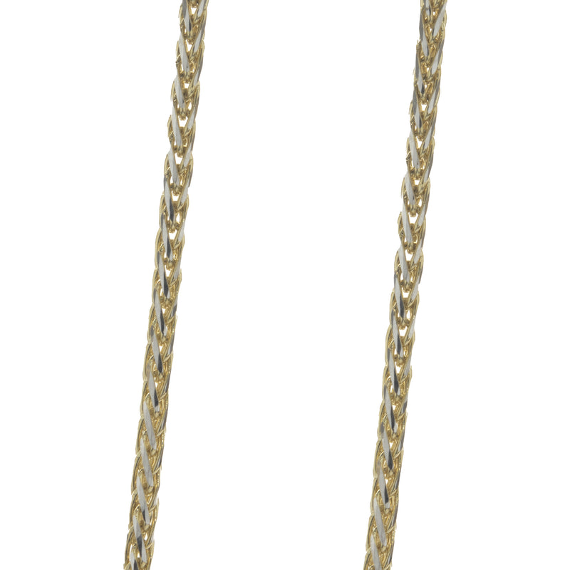 Kat Florence 18 Karat Yellow Gold Diamond Leaf Necklace