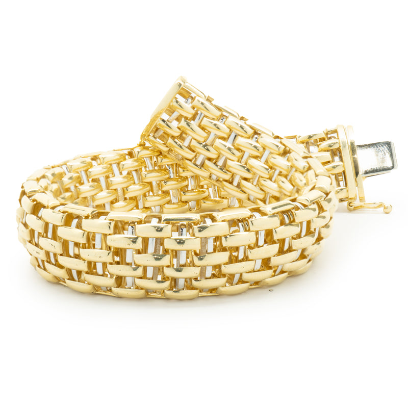 Fope 18 Karat Yellow Gold Mesh Bracelet