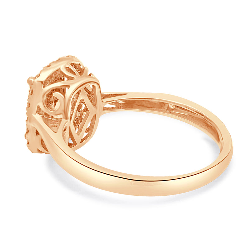 14 Karat Rose Gold Tanzanite and Diamond Ring