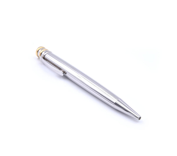 Cartier Palladium and Gold tone Ballpoint Ink Pen