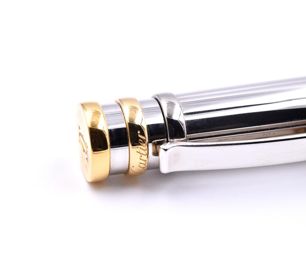 Cartier Palladium and Gold tone Ballpoint Ink Pen