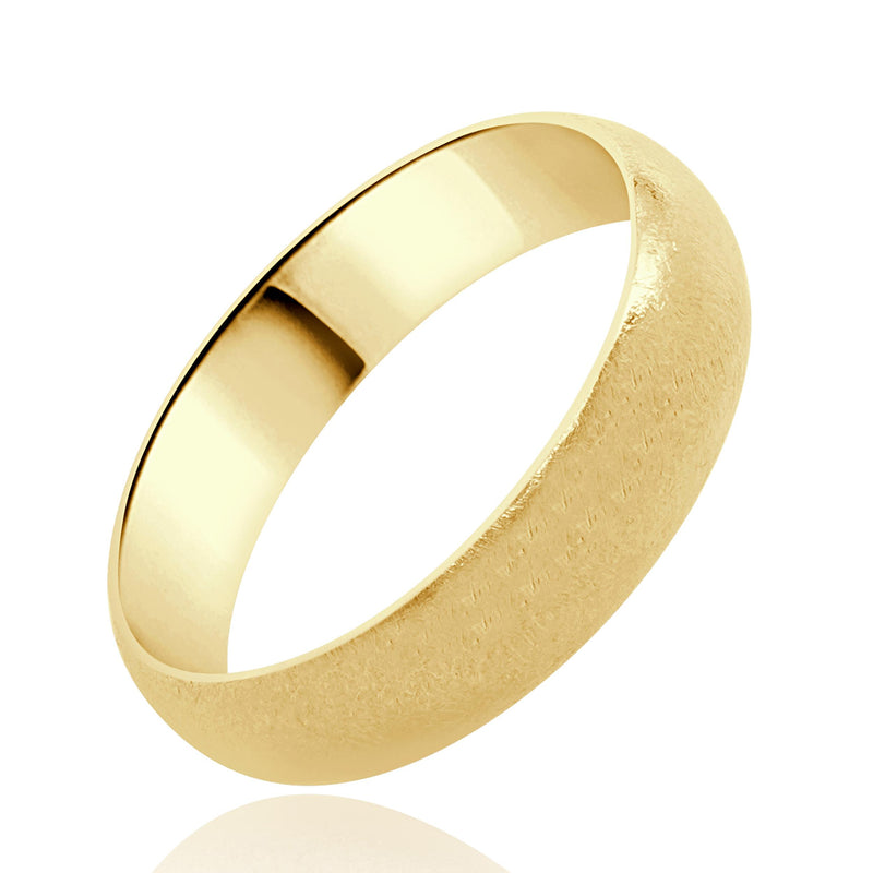 Cartier 18 Karat Yellow Gold Textured 1895 Wedding Band
