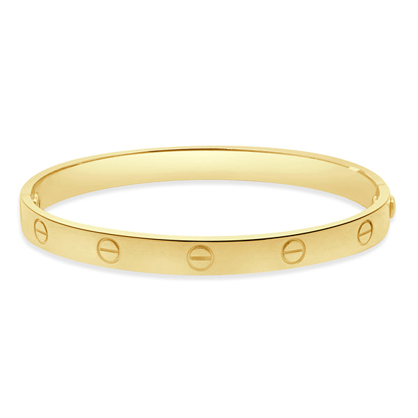 Cartier 18 Karat Yellow Gold Love Bracelet, Size 18