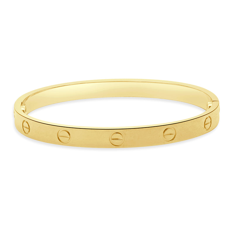 Cartier 18 Karat Yellow Gold Love Bracelet, Size 18
