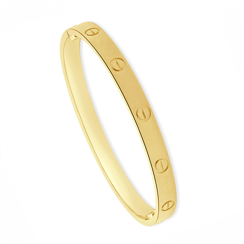 Cartier 18 Karat Yellow Gold Love Bracelet, Size 18