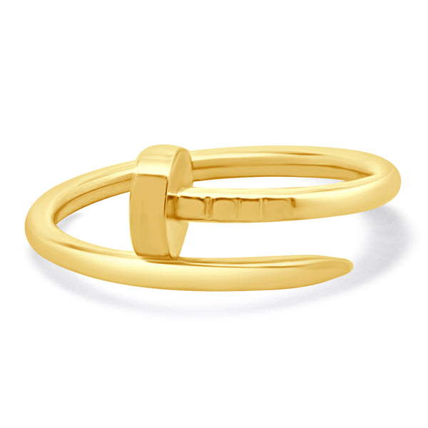 Cartier 18 Karat Yellow Gold Juste Un Clou Ring, Small Model