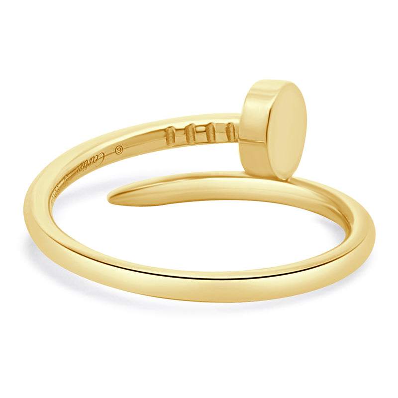 Cartier 18 Karat Yellow Gold Juste Un Clou Ring, Small Model