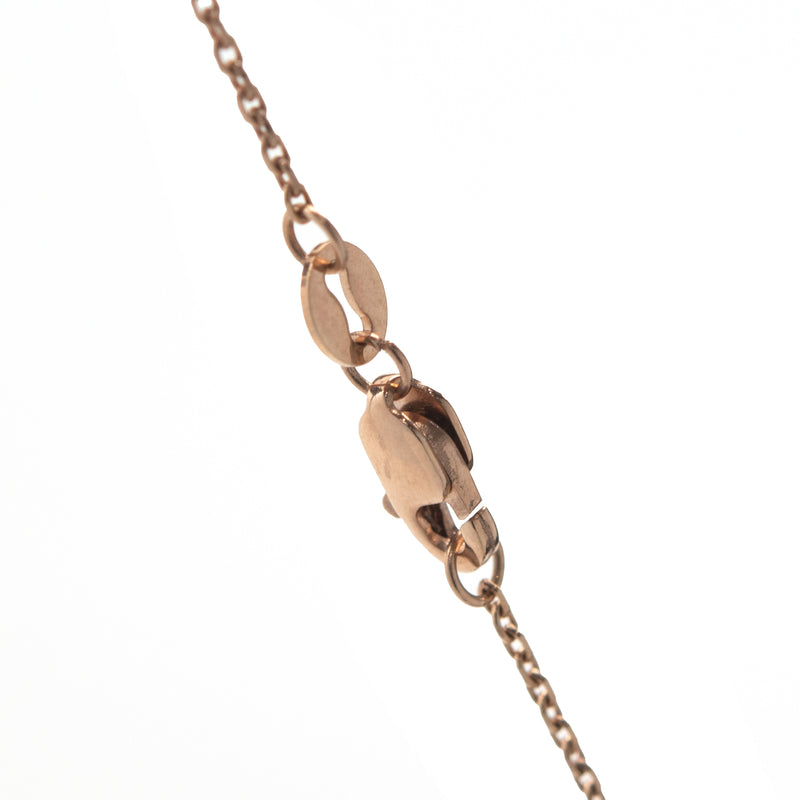 18 Karat Rose Gold Kunzite, Diamond, and Tsavorite Drop Pendant