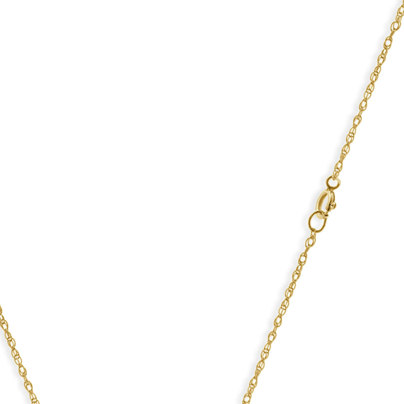 14 Karat Yellow Gold Amethyst and Diamond Necklace