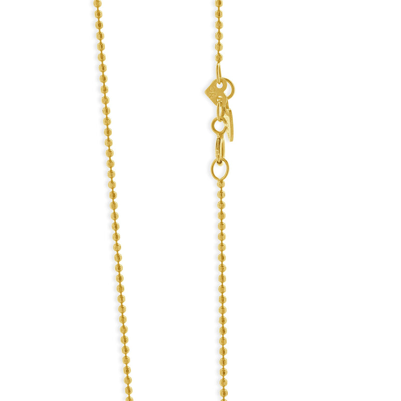 14K Yellow Gold Bezel Set Citrine Solitaire Necklace