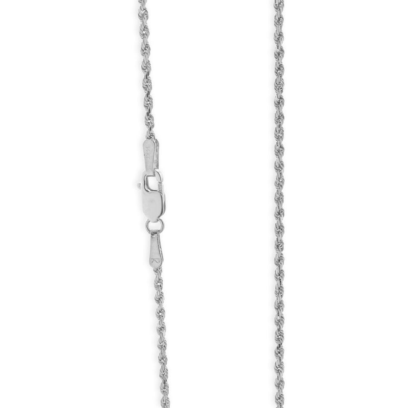 14 Karat White Gold Mystic Topaz and Diamond Necklace