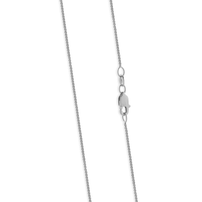 18 Karat White Gold Sapphire and Diamond Kite Necklace