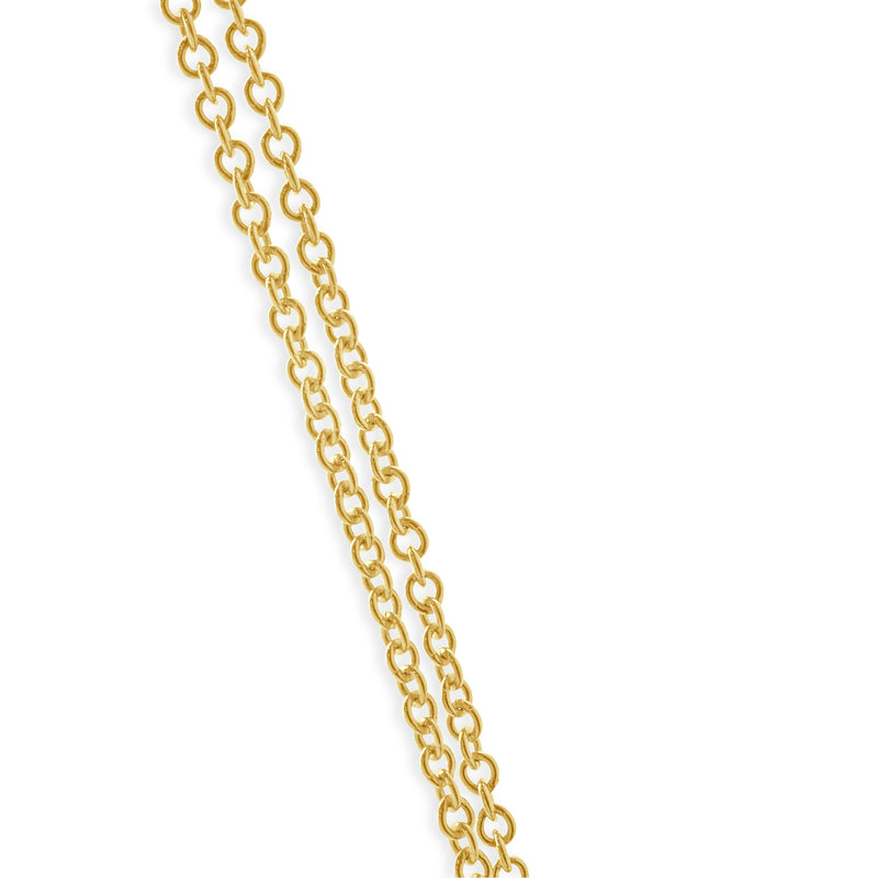 14 Karat Yellow Gold Multi-Stone & Diamond Necklace