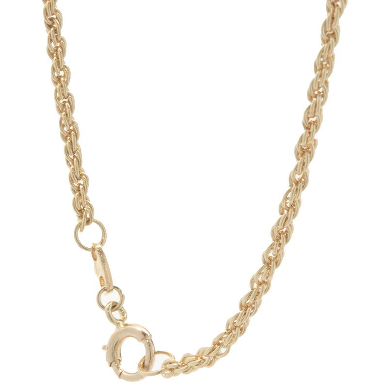 14 Karat Yellow Gold Carved Jade Collar Necklace