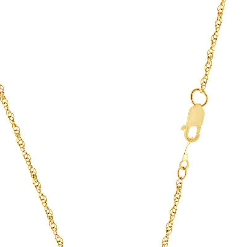 14 Karat Yellow Gold 10MM Jade Ball Necklace