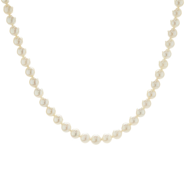 Freshwater Pearl Necklace with 14 Karat Yellow Gold Clasp