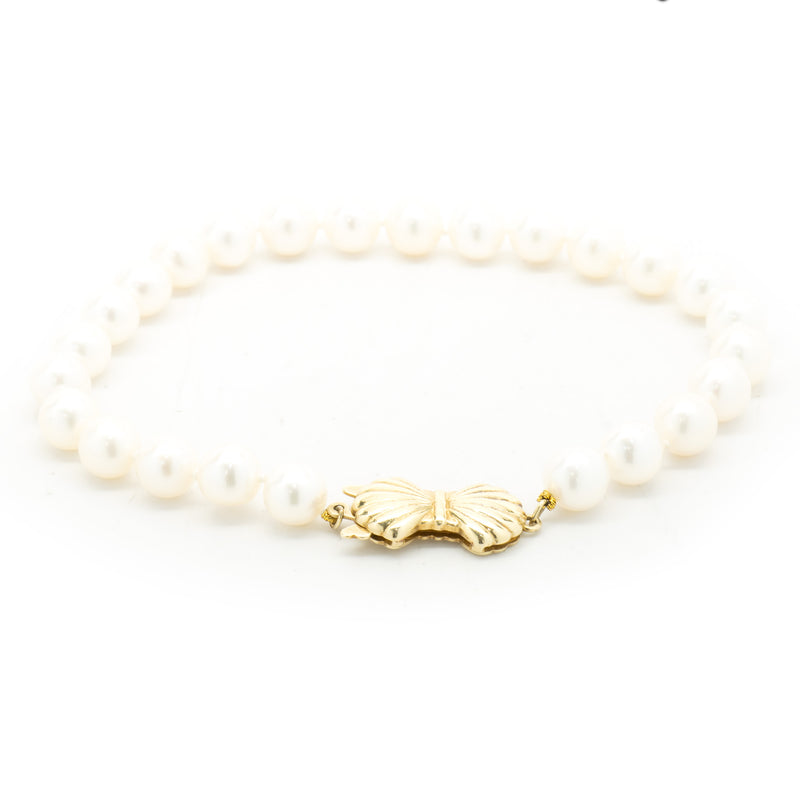 Mikimoto Blue Lagoon Pearl Strand Necklace 14k Yellow Gold Clasp –  Jewelryauthority