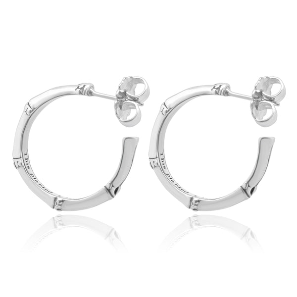 John Hardy Sterling Silver Bamboo Hoop Earrings