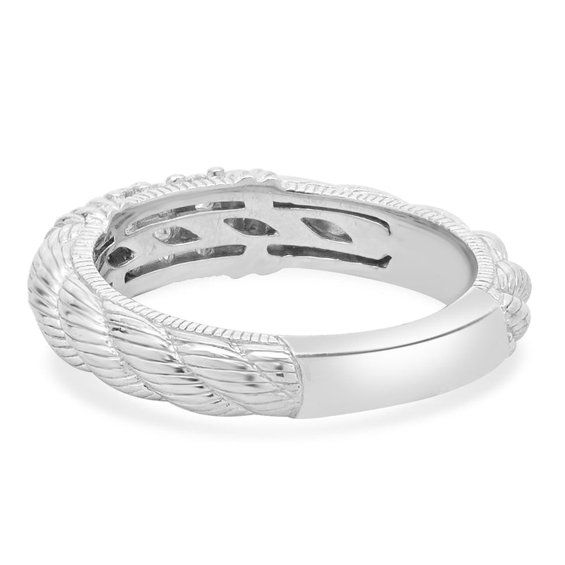 Judith Ripka Sterling Silver Braided Band
