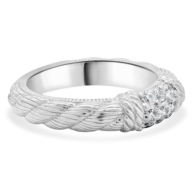 Judith Ripka Sterling Silver Braided Band