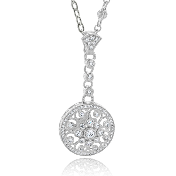 Judith Ripka Sterling Silver Diamonique Necklace