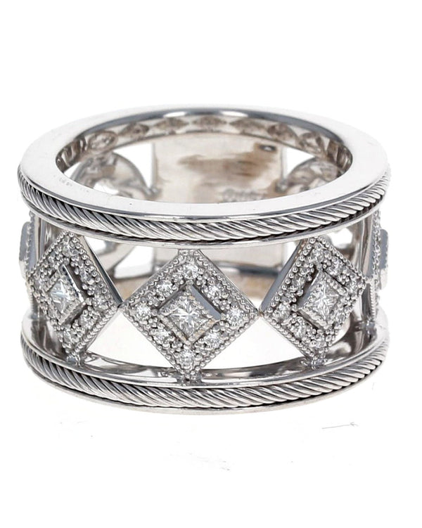 Charriol Diamond Station Band Ring