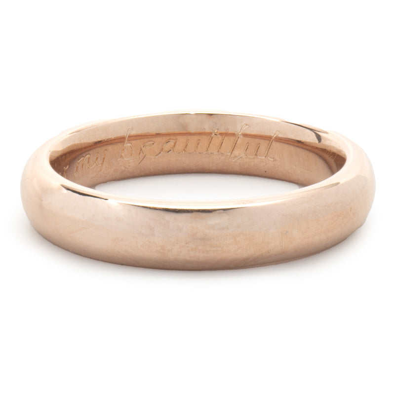 14 Karat Rose Gold 4MM Band