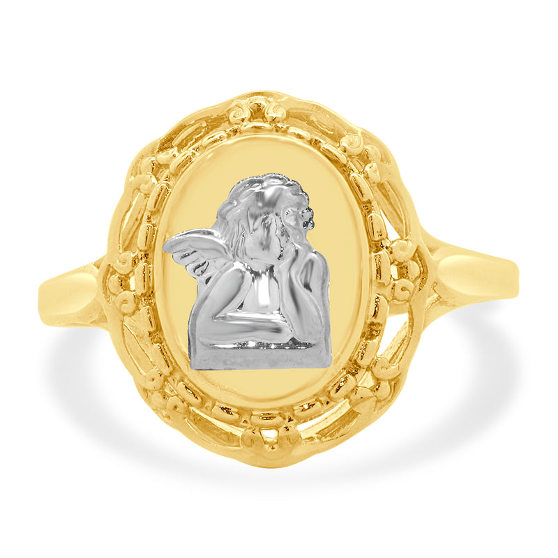 Michael Anthony 10 Karat Yellow Gold Cherub Ring
