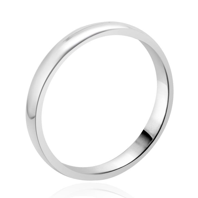 14 Karat White Gold 2.70MM Band