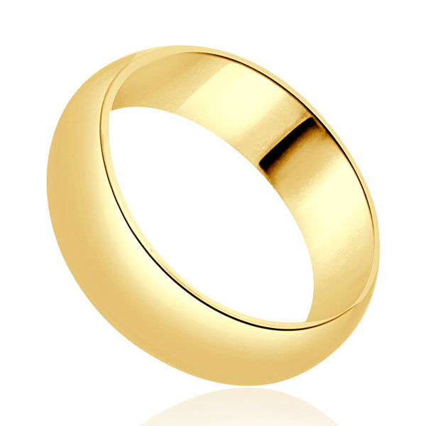 18 Karat Yellow Gold 6MM Band