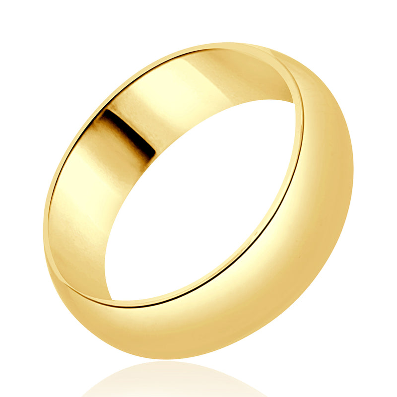 18 Karat Yellow Gold 6MM Band