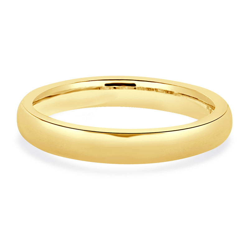 18 Karat Yellow Gold 3MM Band