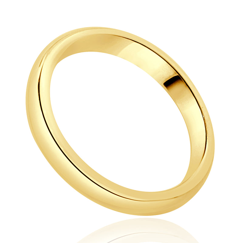 18 Karat Yellow Gold 3MM Band