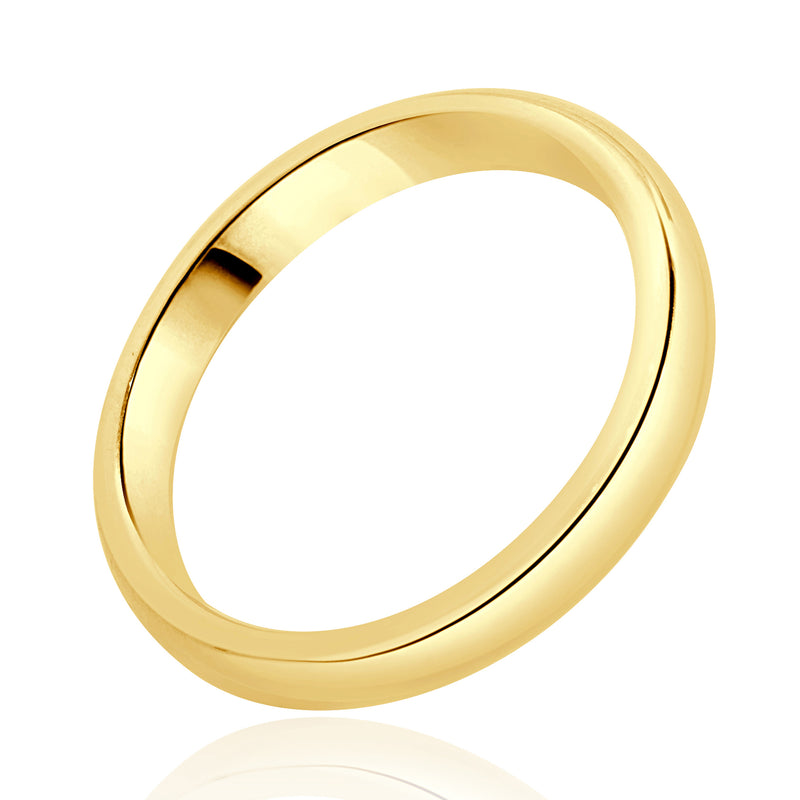 18 Karat Yellow Gold 3MM Band