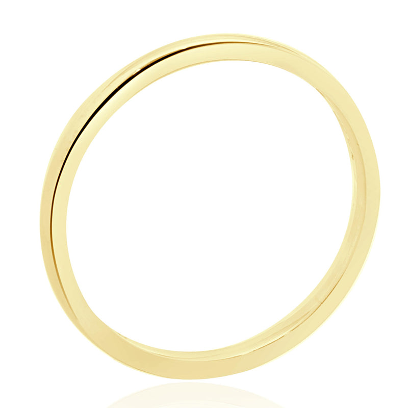14 Karat Yellow Gold 2MM Band
