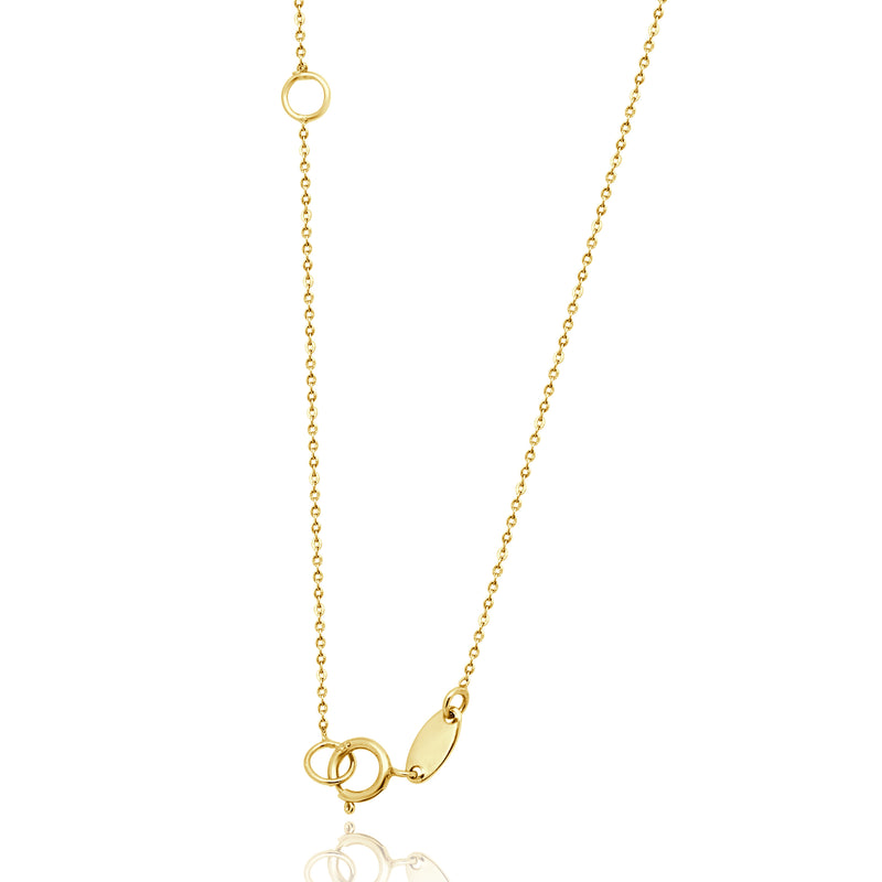 14 Karat Yellow Gold ID Bar Necklace