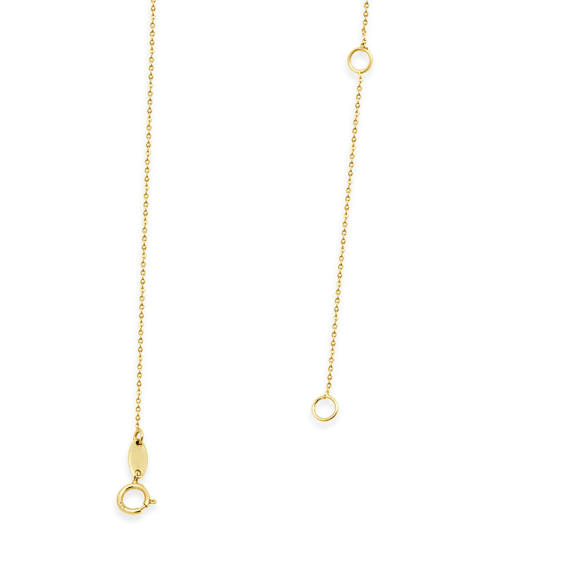 14 Karat Yellow Gold ID Bar Necklace