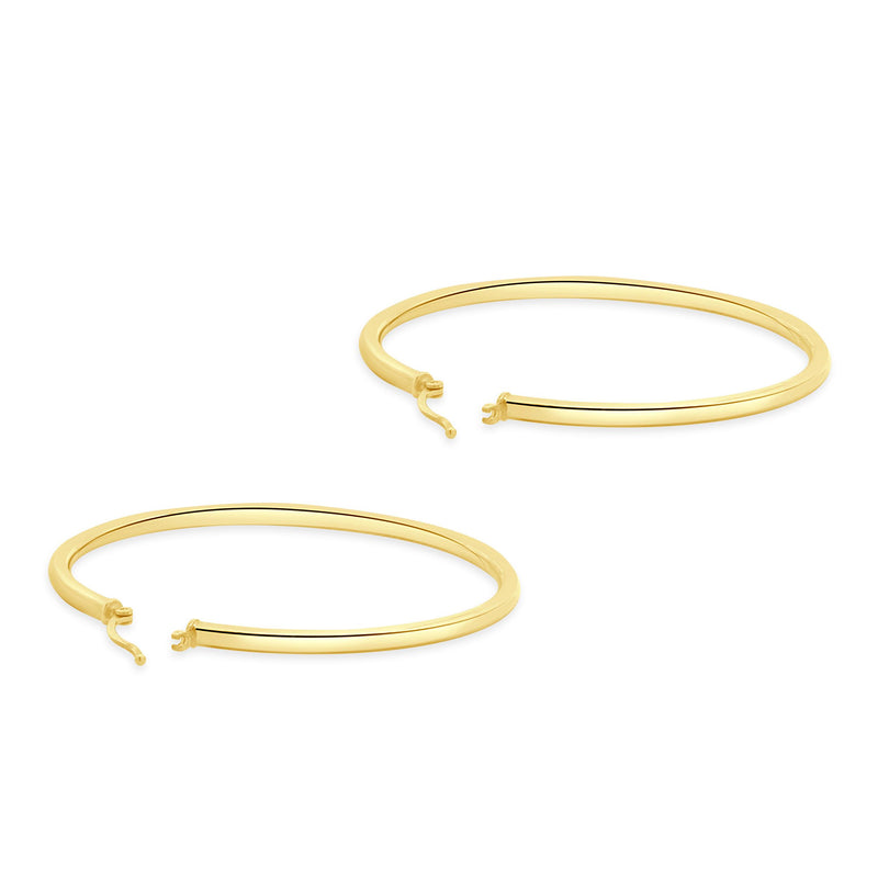 14 Karat Yellow Gold 50MM Hoop Earrings