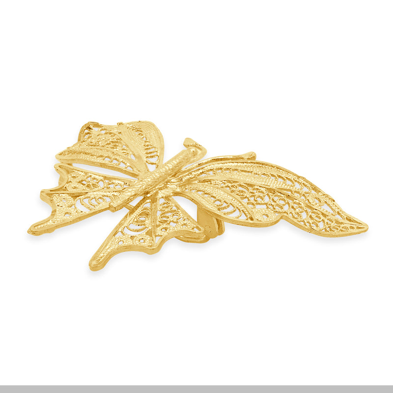 14 Karat yellow Gold Butterfly Pin