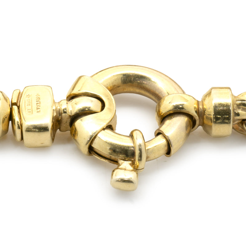 14 Karat Yellow Gold Figarope Bracelet