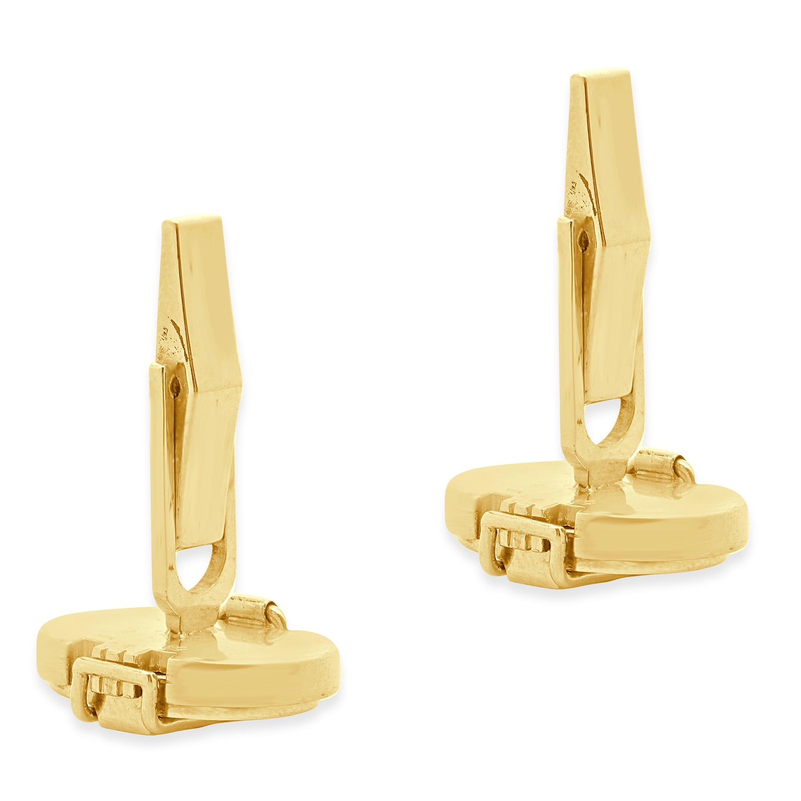 14 Karat Yellow Gold Diamond Cufflinks – The Estate Watch And