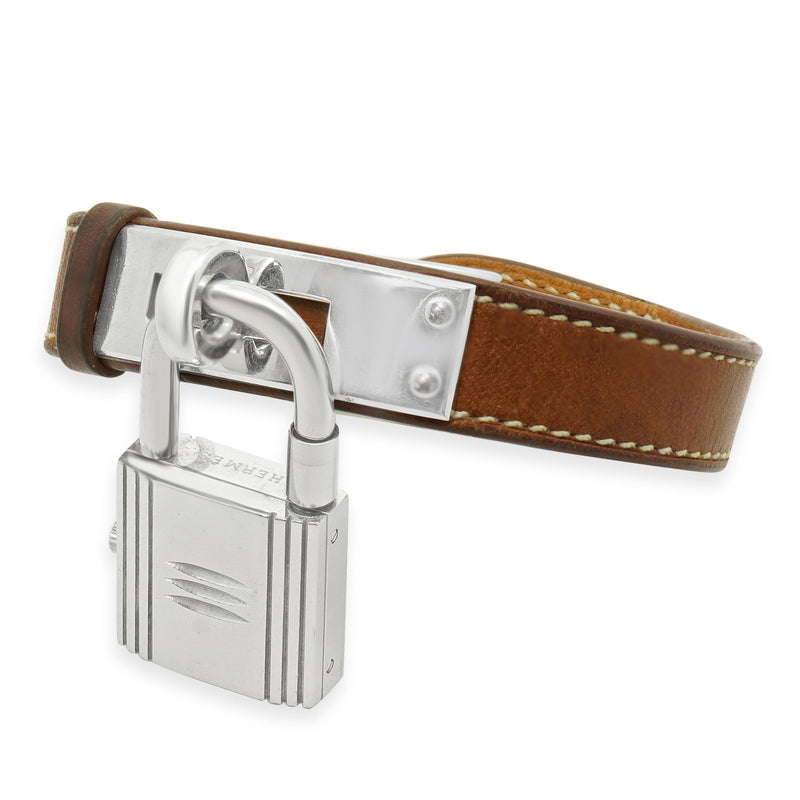 Hermes Stainless Steel Kelly Cadena