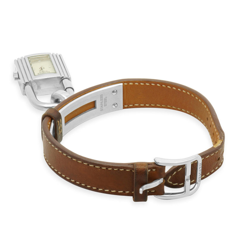 Hermes Stainless Steel Kelly Cadena