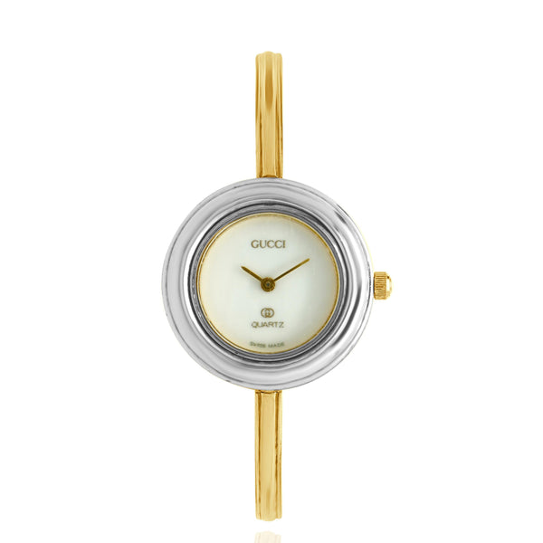 Gucci Stainless Steel Interchangeable Bezel Ladies Watch
