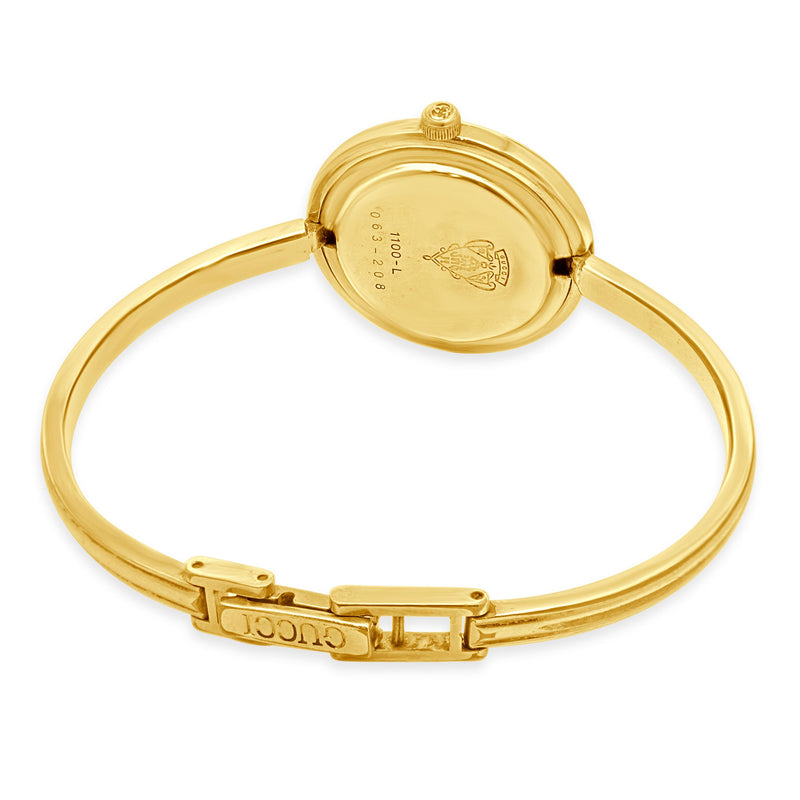 Gucci Stainless Steel Interchangeable Bezel Ladies Watch