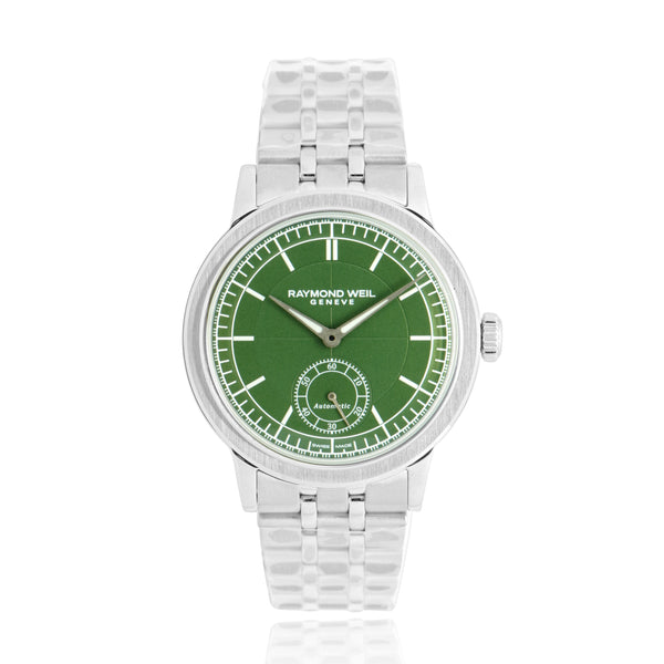 Raymond Weil Stainless Steel Millesime 40mm Green Dial