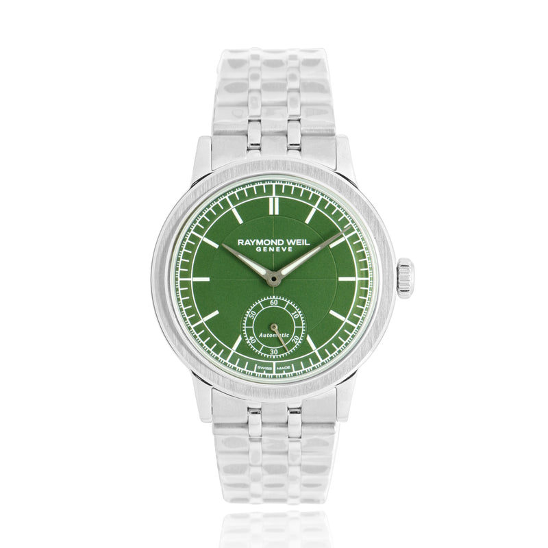 Raymond Weil Stainless Steel Millesime 40mm Green Dial