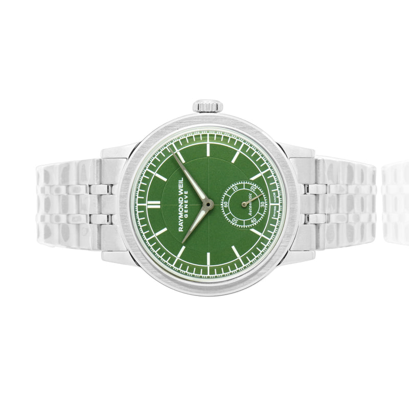 Raymond Weil Stainless Steel Millesime 40mm Green Dial