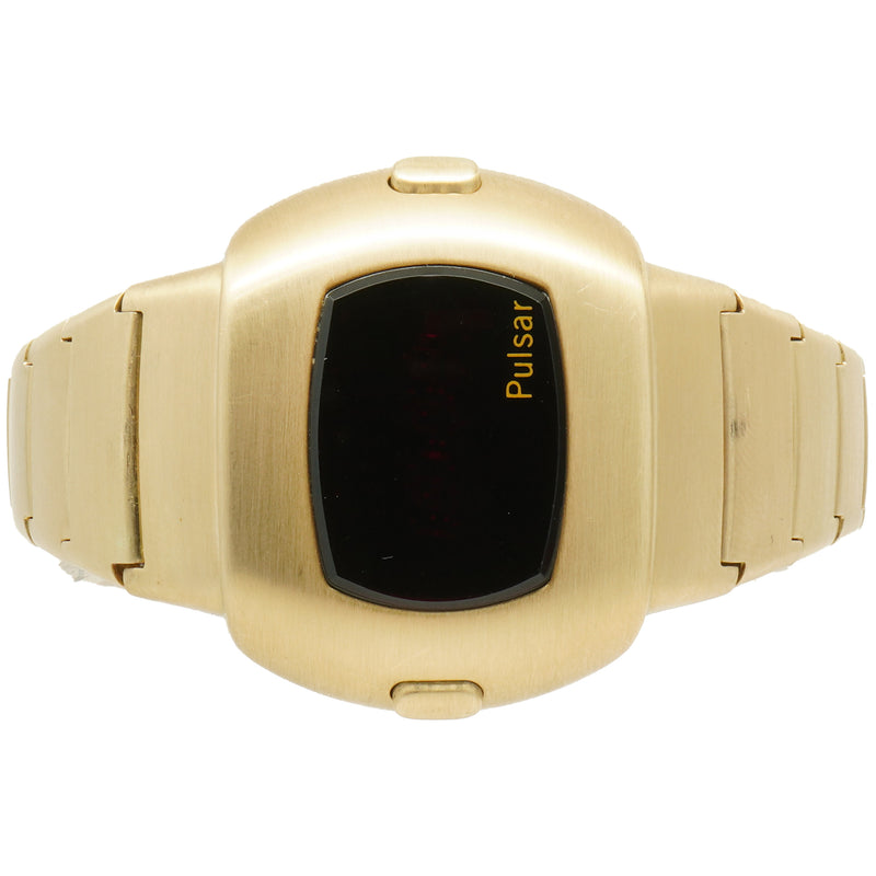 Pulsar 14k Yellow Gold Time Computer 41mm