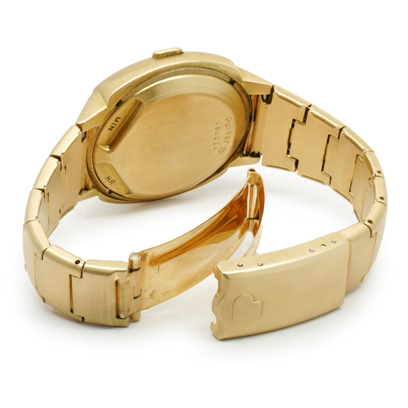 Pulsar 14k Yellow Gold Time Computer 41mm